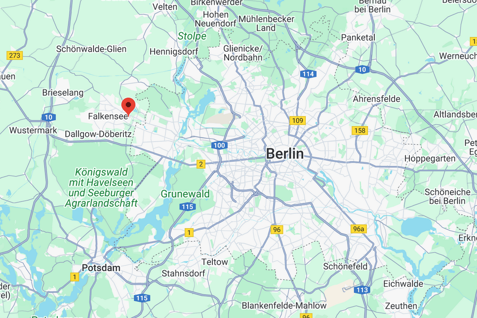 Falkengrün GmbH Anfahrt via google maps